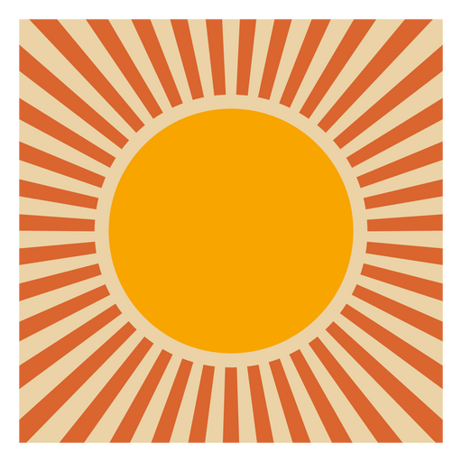 Bright sunshine design PNG Design