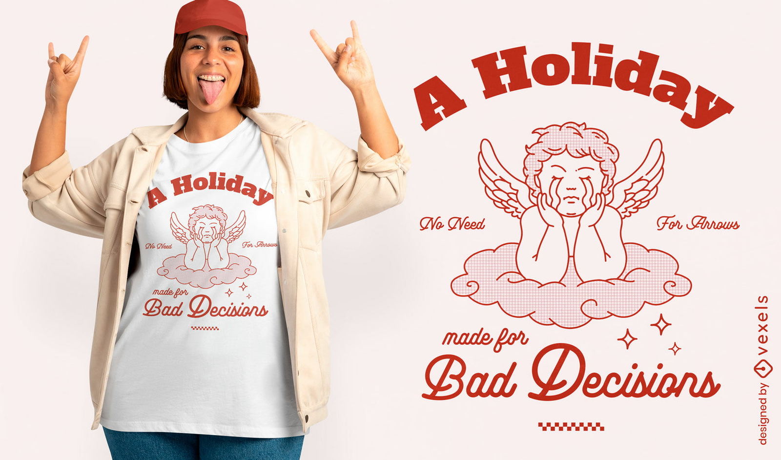 Diseño de camiseta: Unas vacaciones hechas para tomar malas decisiones