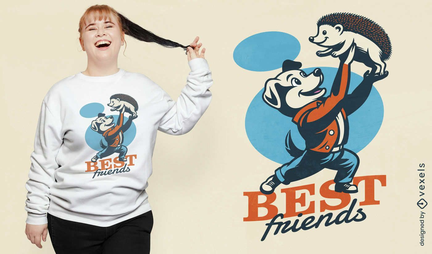 Best friends pets t-shirt design