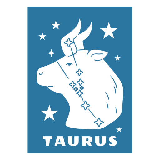 Diseño de la constelación astrológica de Tauro Diseño PNG
