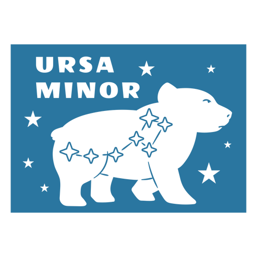 Designs PNG de ursa menor para Camisetas e Merch