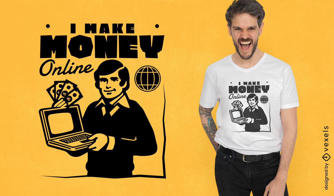 Online money t-shirt design