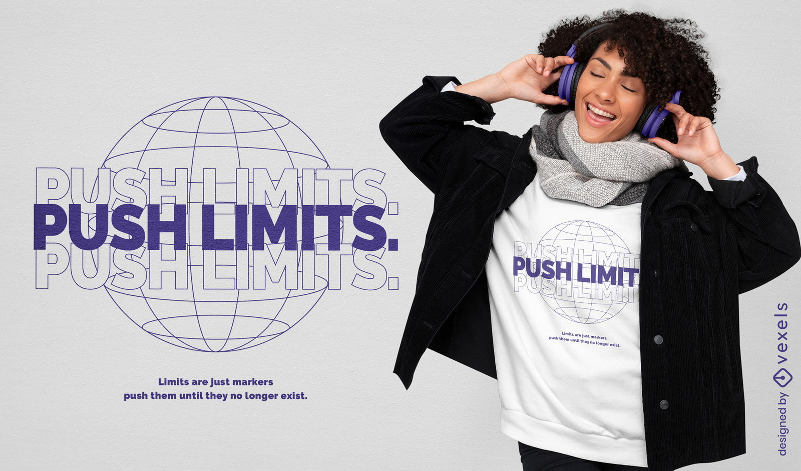 Push limits t-shirt design