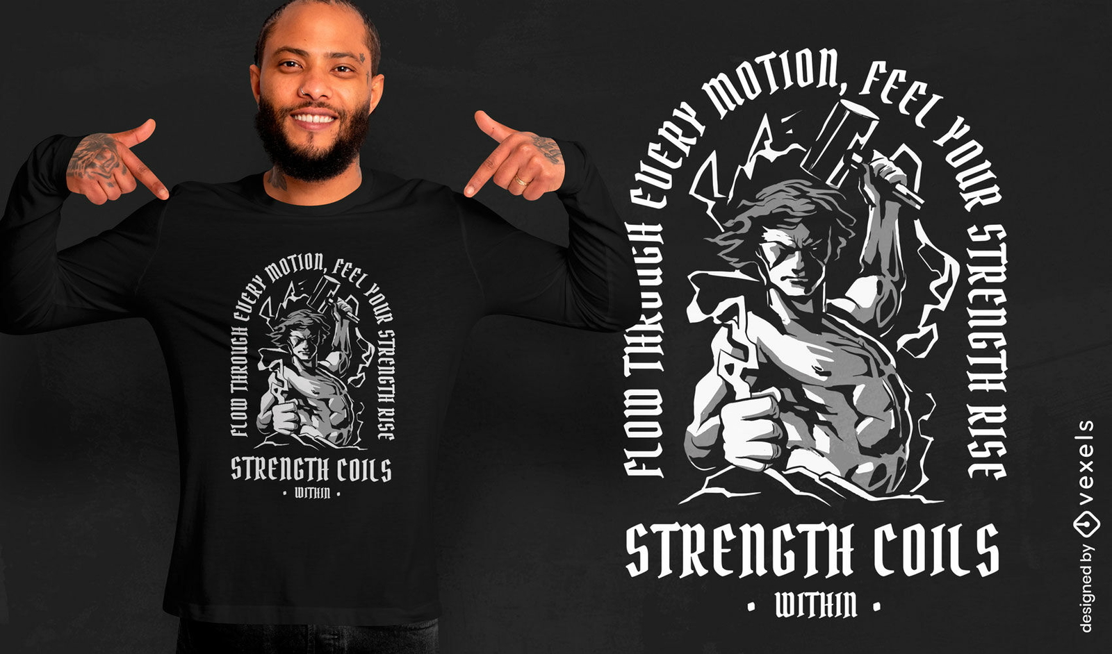 Design de camiseta Strength Coils