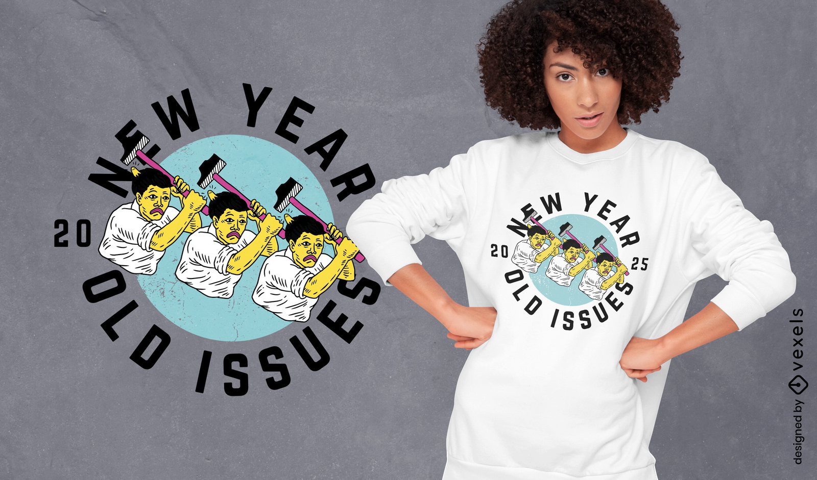 New year old issues t-shirt design