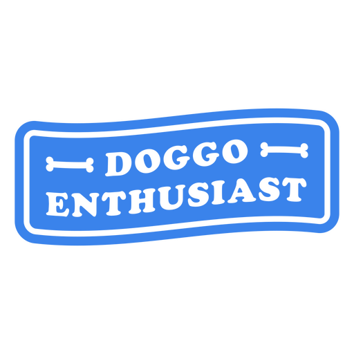 Verspieltes Hundeliebhaber-Abzeichen-Design PNG-Design