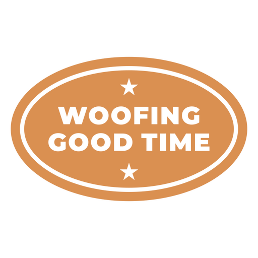 Woofing good time design PNG Design