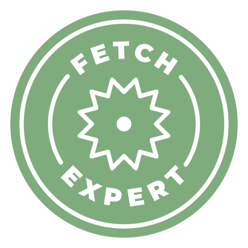 Diseño de logotipo de Fetch Expert Diseño PNG