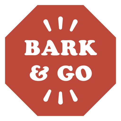 Diseño Bark & Go Diseño PNG