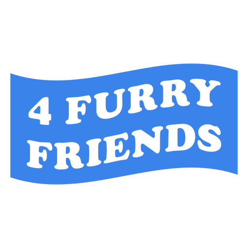 Diseño de 4furryfriends Diseño PNG