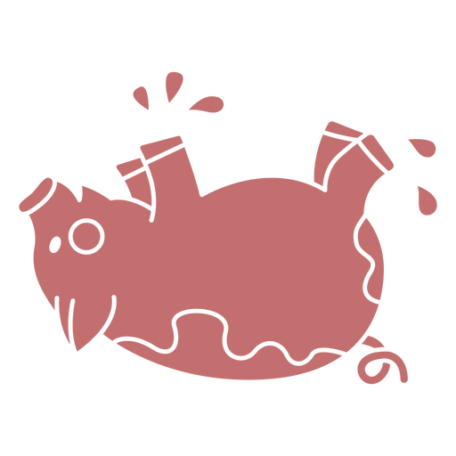 Design de porco rosa Desenho PNG