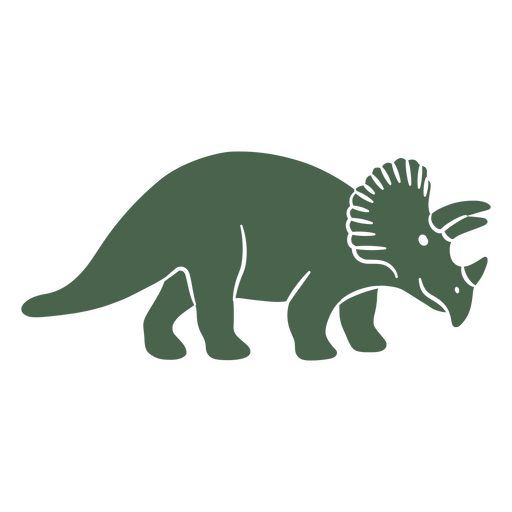 Green tiraceratops design PNG Design