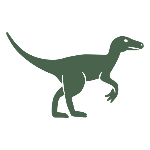  Design de velociraptor verde Desenho PNG