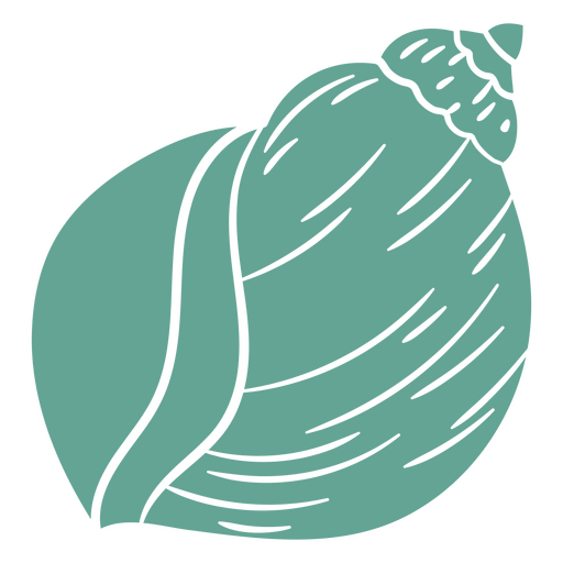 Ilustração elegante de concha do mar Desenho PNG