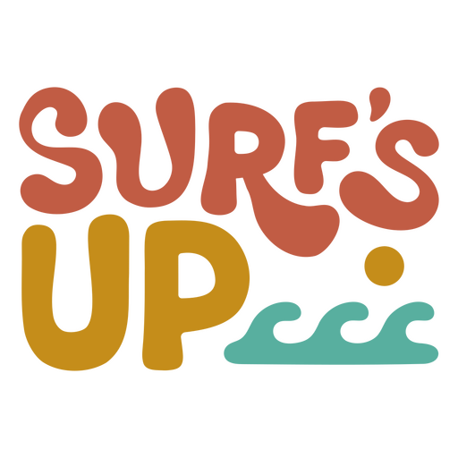 Surf's up design PNG Design