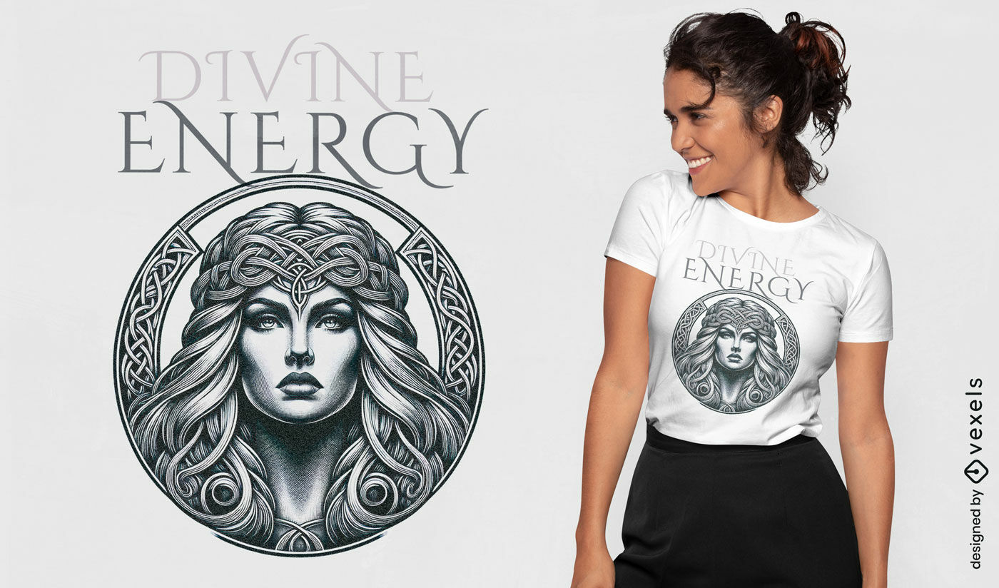 Celtic goddess t-shirt design