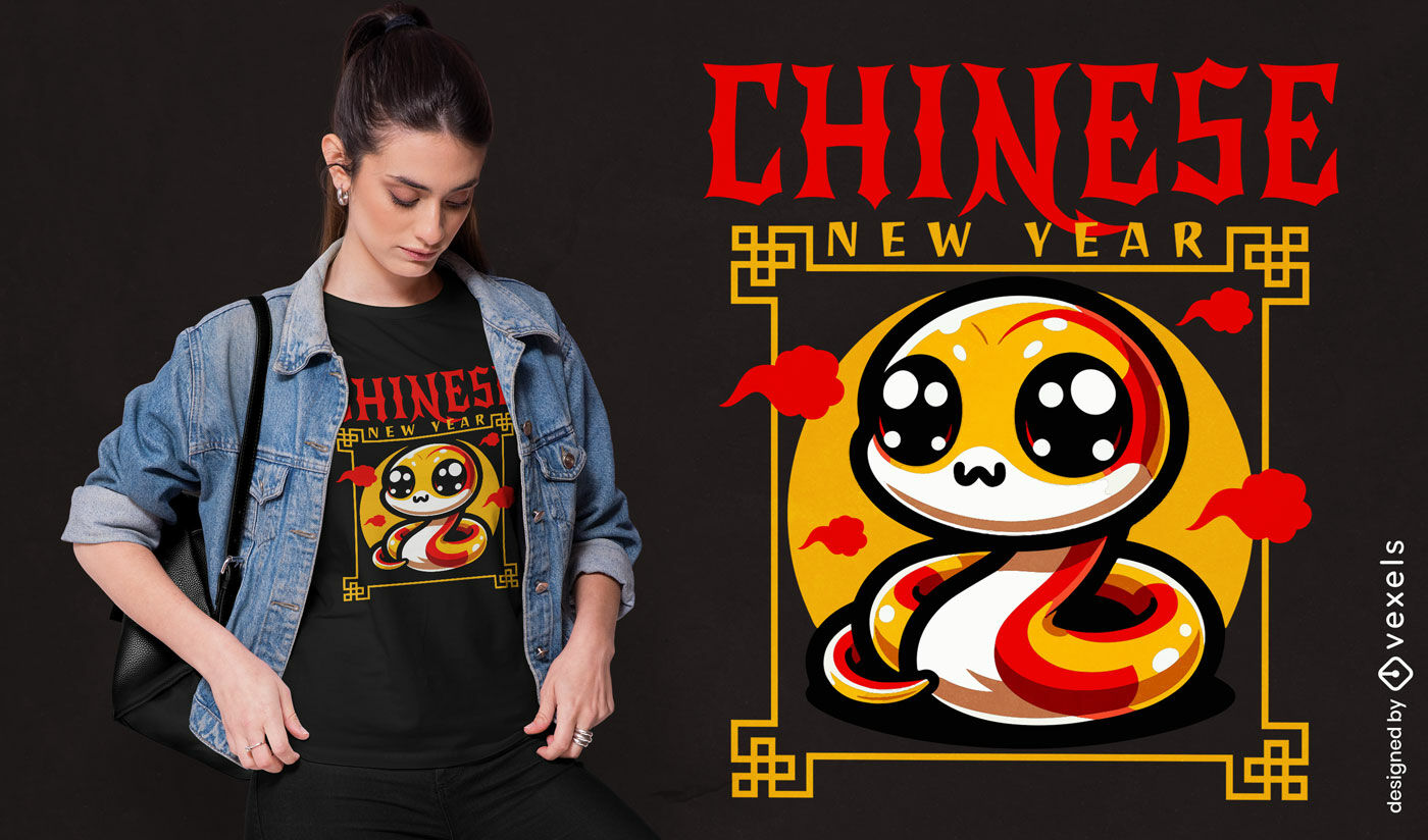 Kawaii chinese zodiac t-shirt design