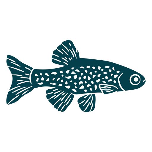 Fish cut out design PNG Design