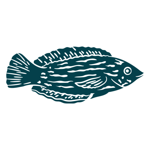 Fish cut out design  PNG Design