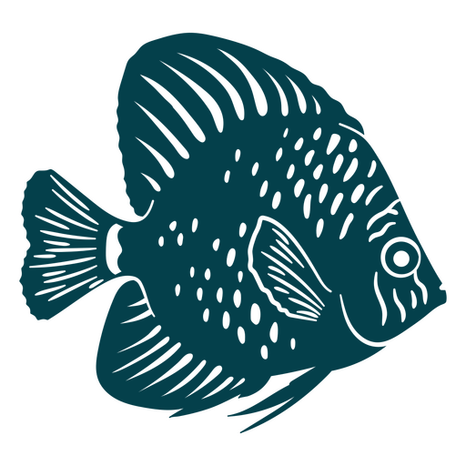 Fish fish with a spotted pattern PNG Design