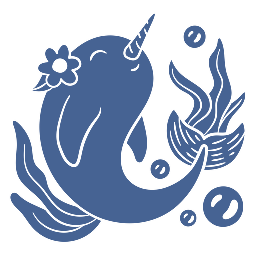 Cute dolphin design PNG Design