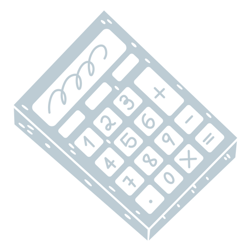 Diseño recortado de calculadora Diseño PNG