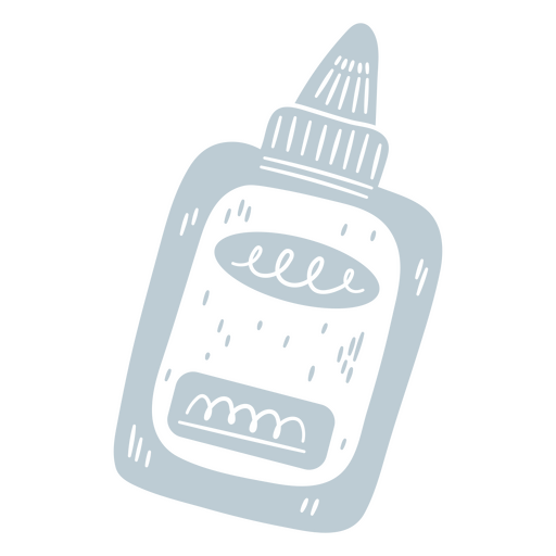 Grey Glue Bottle PNG Design