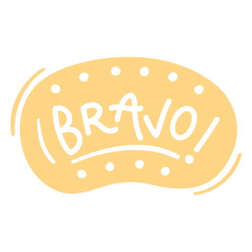 Bravo! design PNG Design