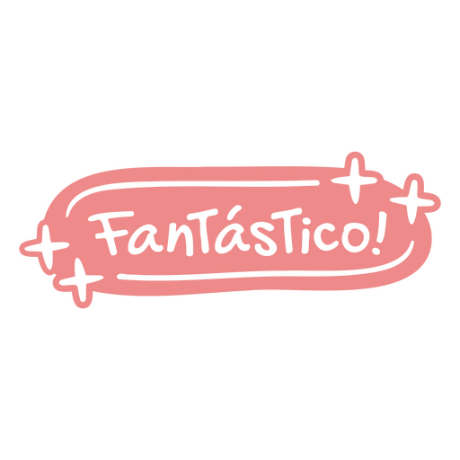 Fantástico! design rosa Desenho PNG