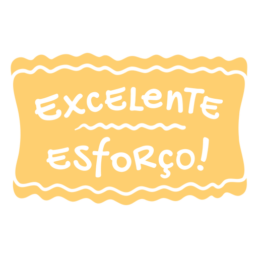 Excelente esforço de design Desenho PNG