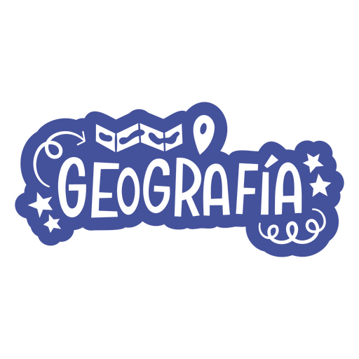 Geografia design PNG Design