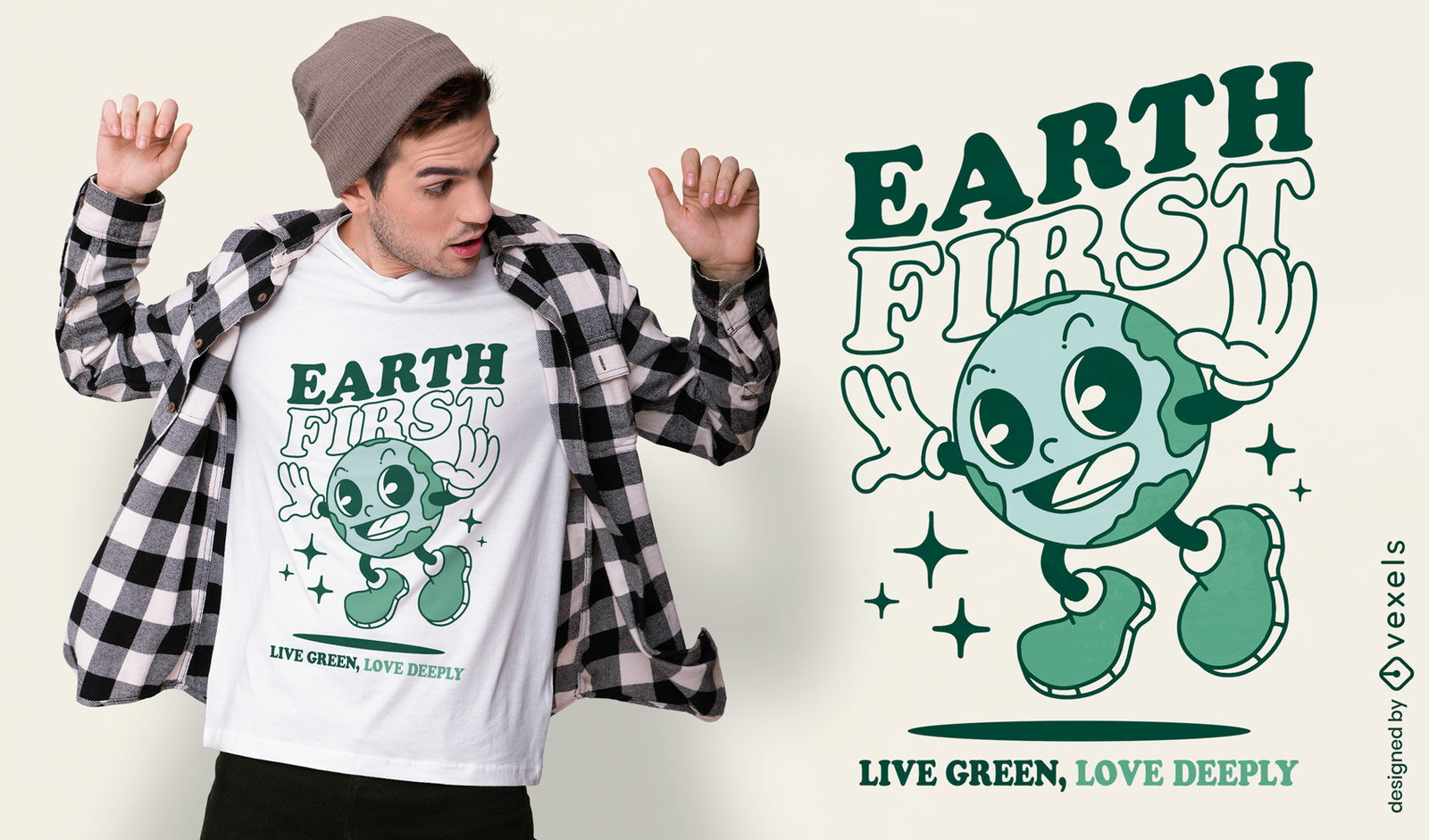 Earth first t-shirt design