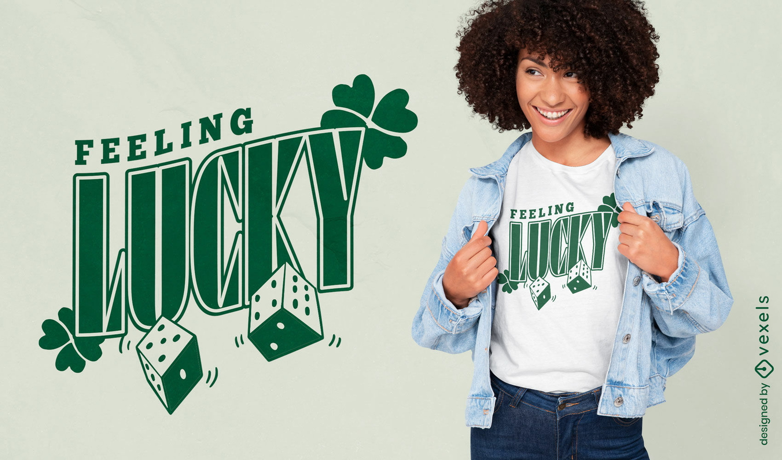 Feeling lucky t-shirt design