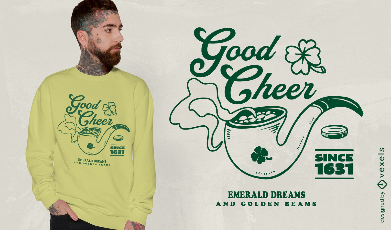 Good cheer t-shirt design