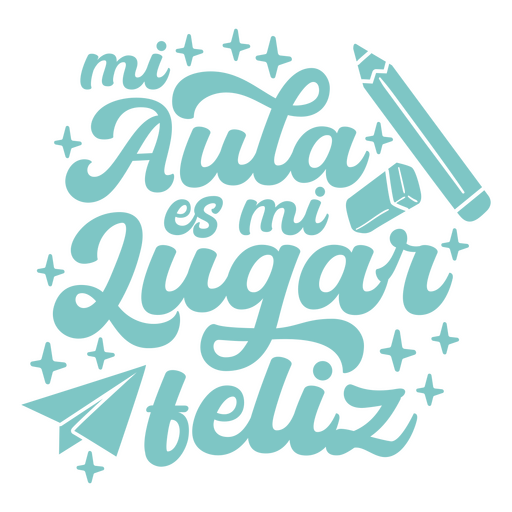 Cute hand-drawn design with a quote in spanish PNG Design