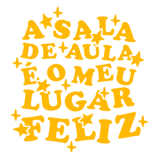 Asala de aula e o meu lugar feliz PNG Design