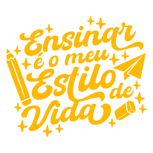 Ensinar o meu estilo de vida design Desenho PNG