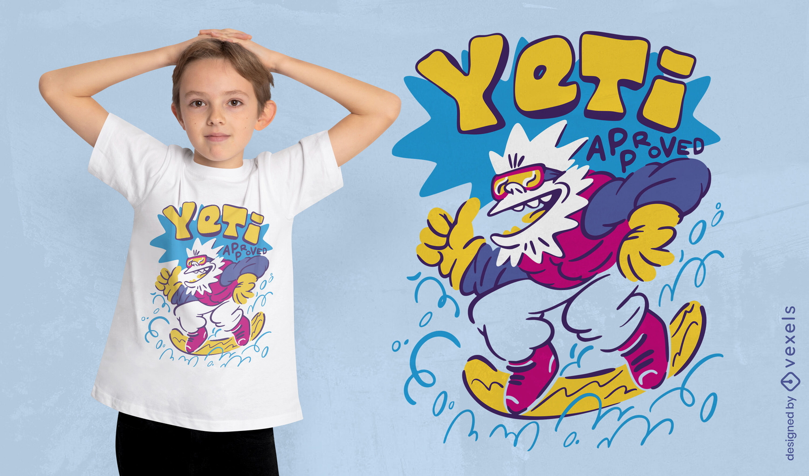 Yeti-geprüftes T-Shirt-Design