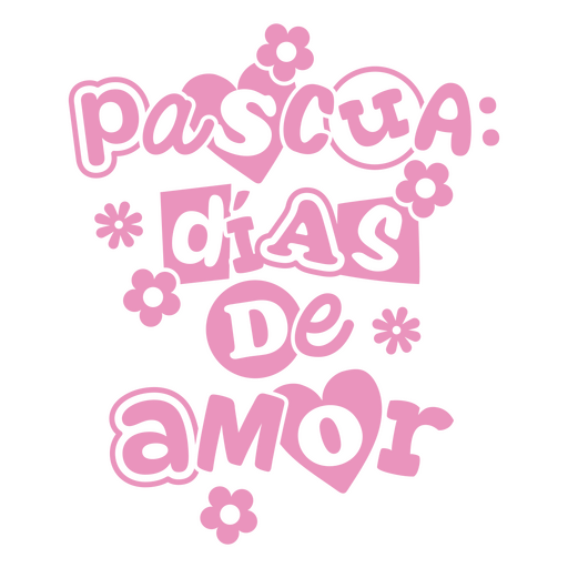 Pascua: Design ?Dias de Amor? PNG-Design