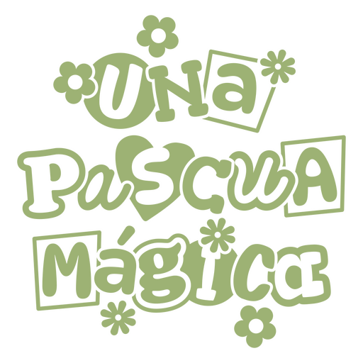 Una pascua magica design PNG Design