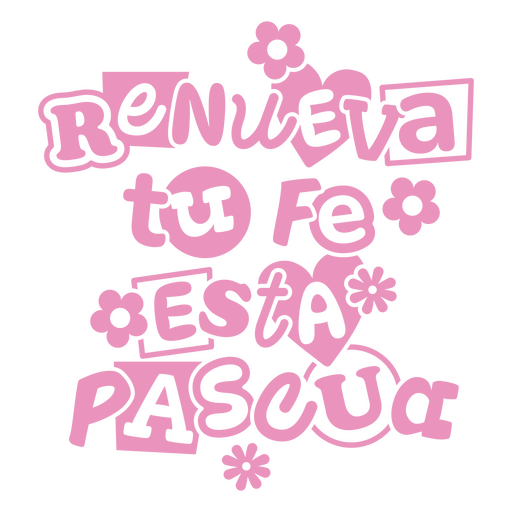 Renueva tu fe esta pascua design PNG Design