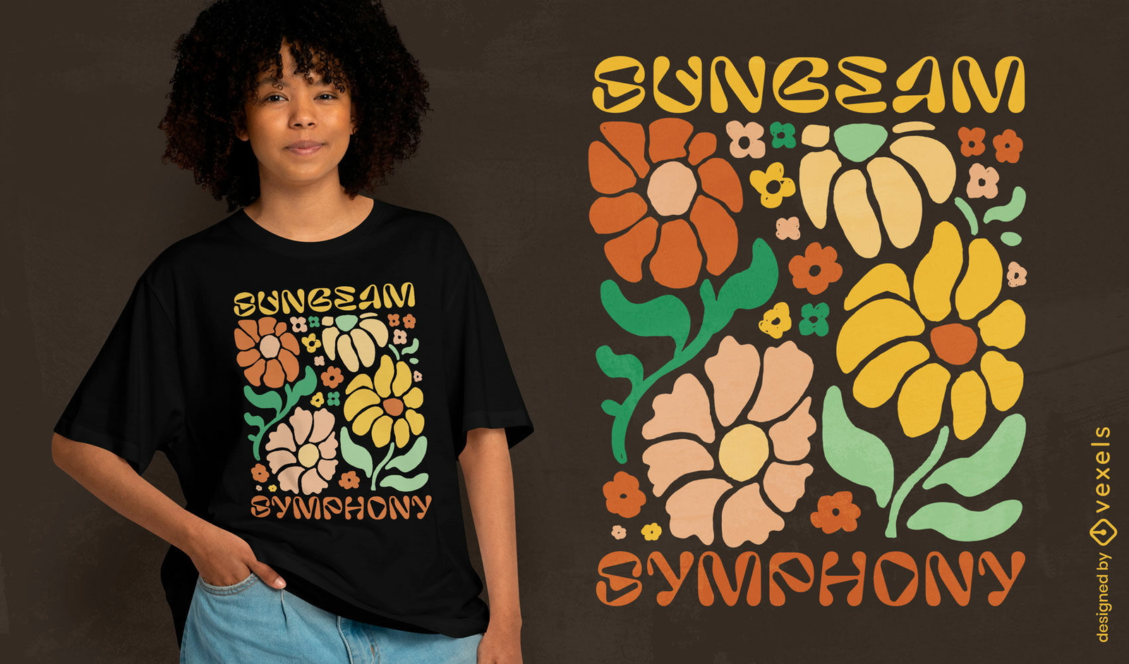 Design de camiseta com sinfonia Sunbeam