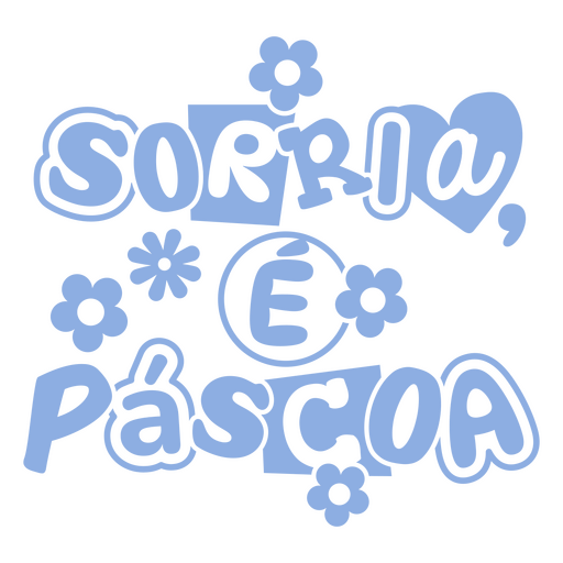 Sorria e e pascua design PNG Design