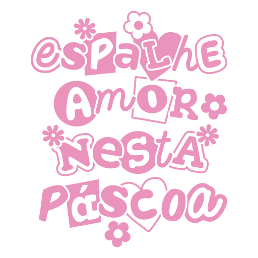 Design de citação rosa com flores Desenho PNG