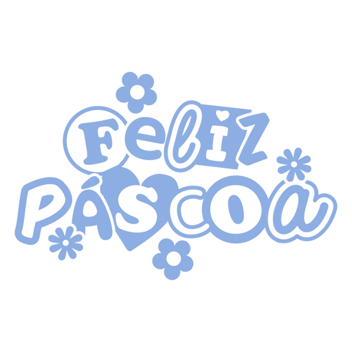 Feliz pascoa design PNG Design