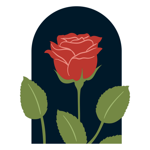 Design de arco de rosas romântico Desenho PNG