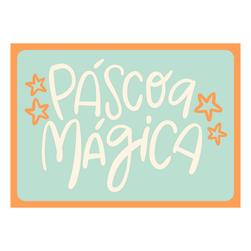 Pascua magica handgeschriebenes Design PNG-Design