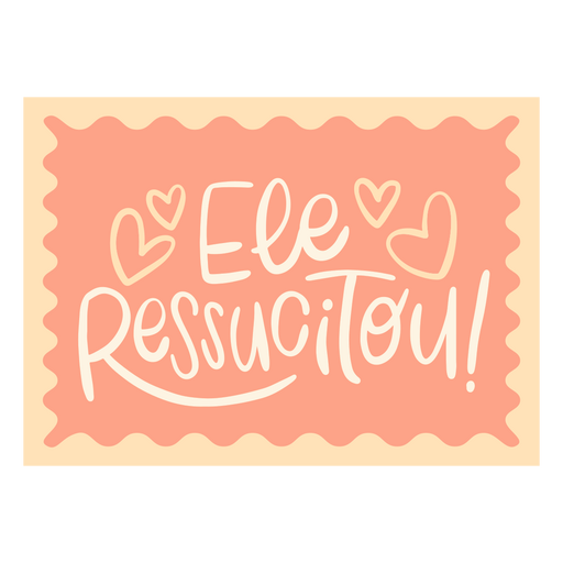 Ele Ressucitou! diseño de pascua Diseño PNG