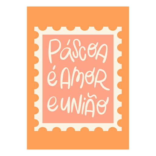 Pascoa a amor e uniao design PNG Design