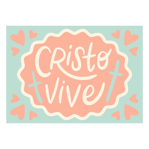 Diseño de Cristo Vive Diseño PNG